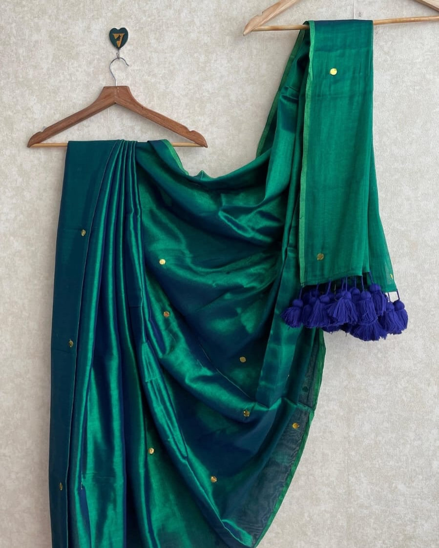 Raga Tissue Dual tone Soft Silk Saree KSM15