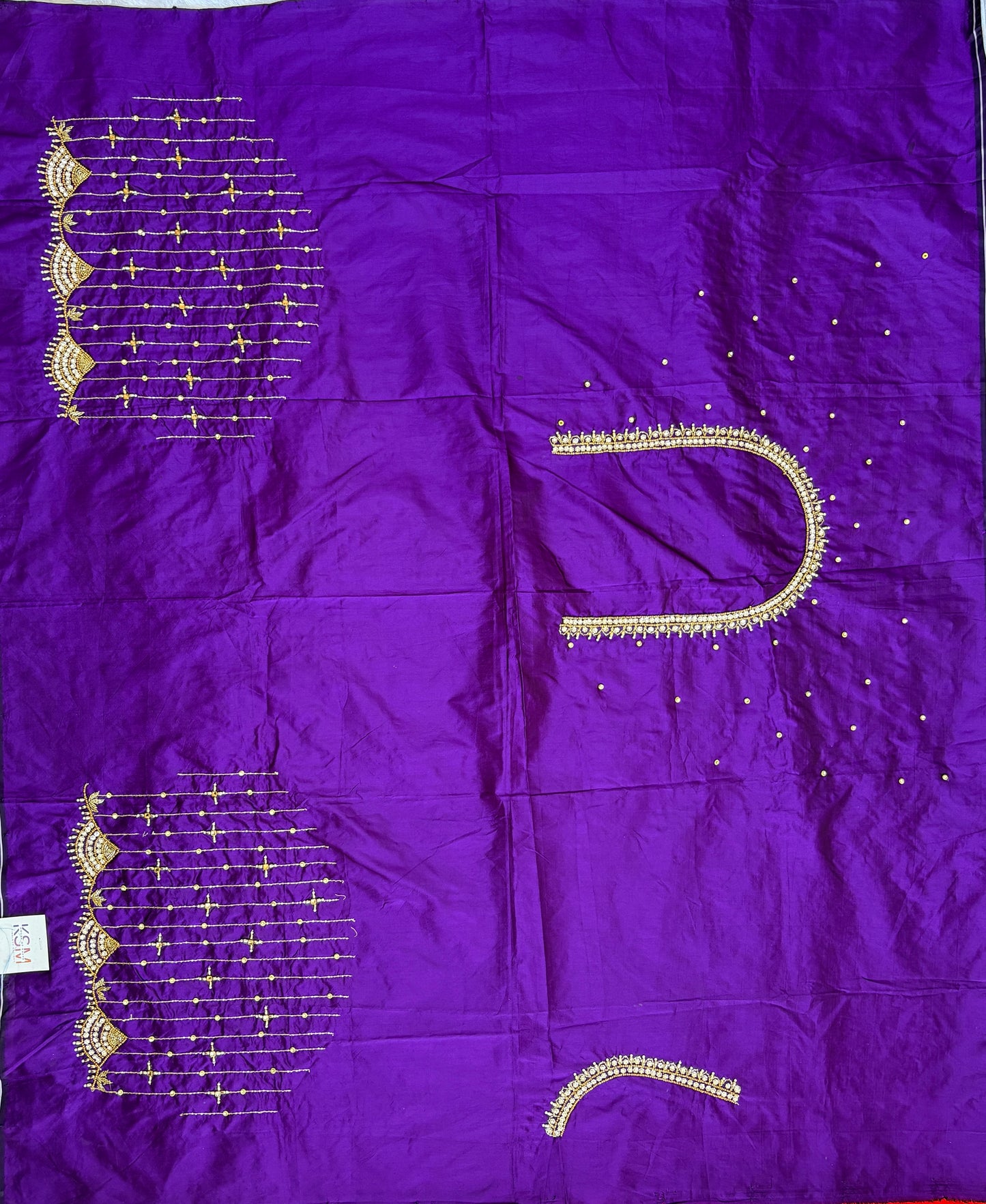 HKK01 purple Maggam Work Blouse