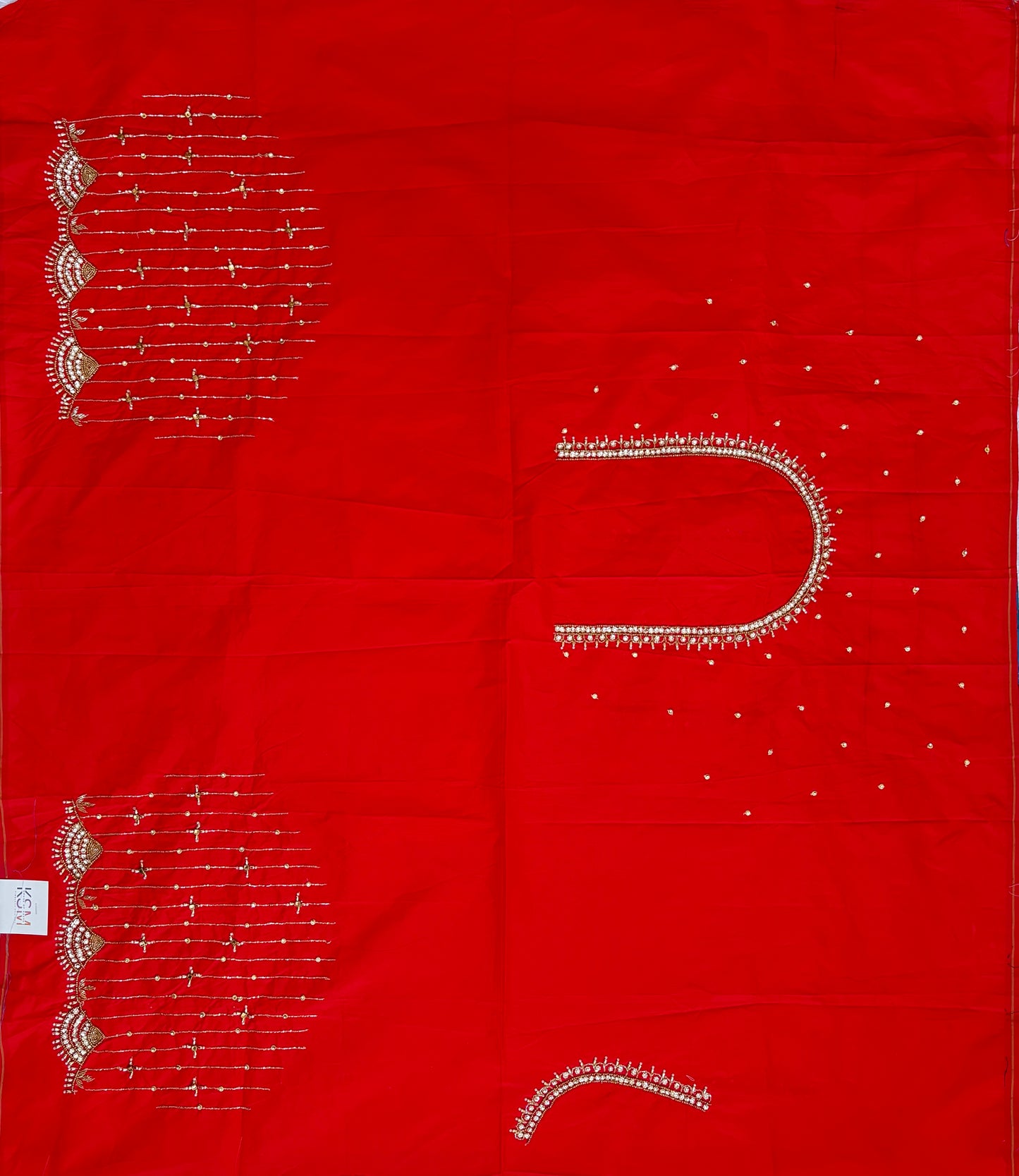 HKK06 Red Maggam Work Blouse