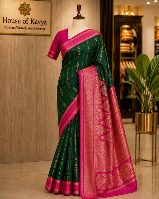 Premium Gajii Crepe Silk saree HKMYS3