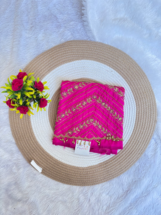 HKK27 Boat neck Heavy Maggam Work Blouse