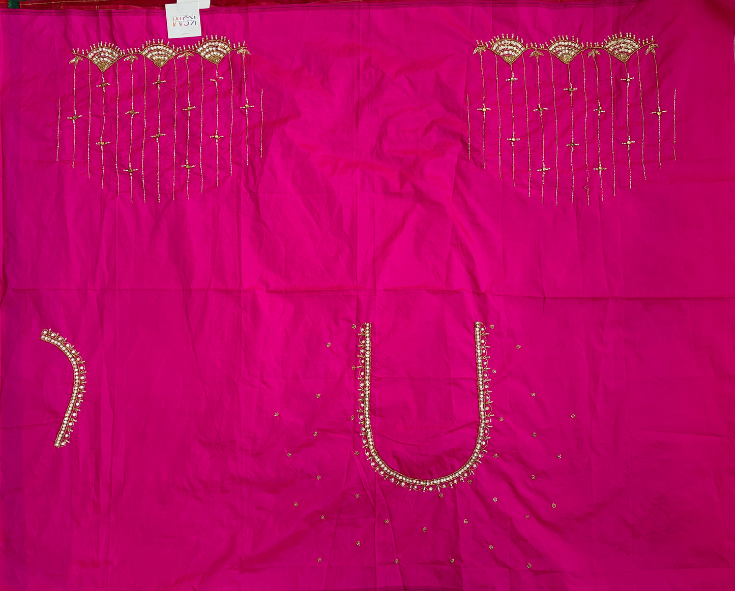 HKK02 & HKK03 Pink Maggam Work Blouse