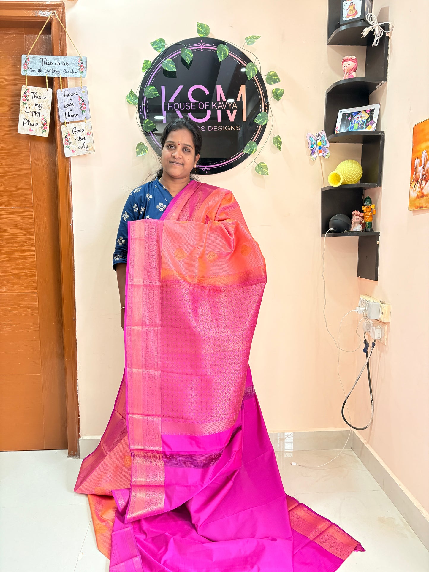 KANCHIPURAM VAIRA OOSI SILK SAREES KSM003