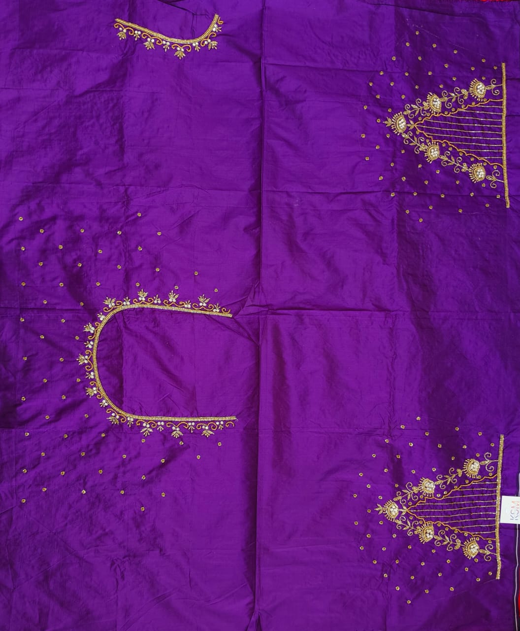 HKK12 purple Maggam Work Blouse