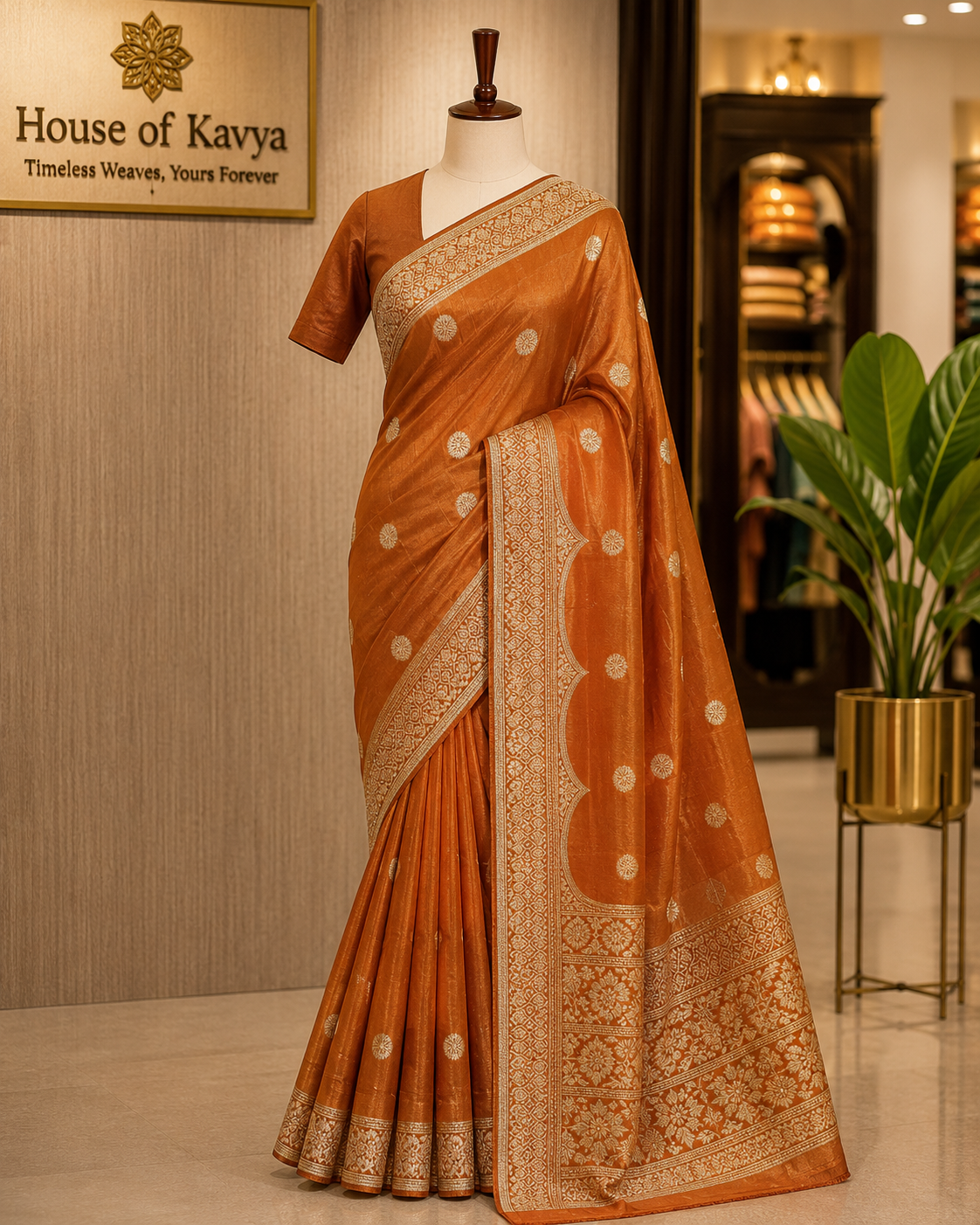 KSM14 Cosmo Tissue Cocktail Party Wear Saree
