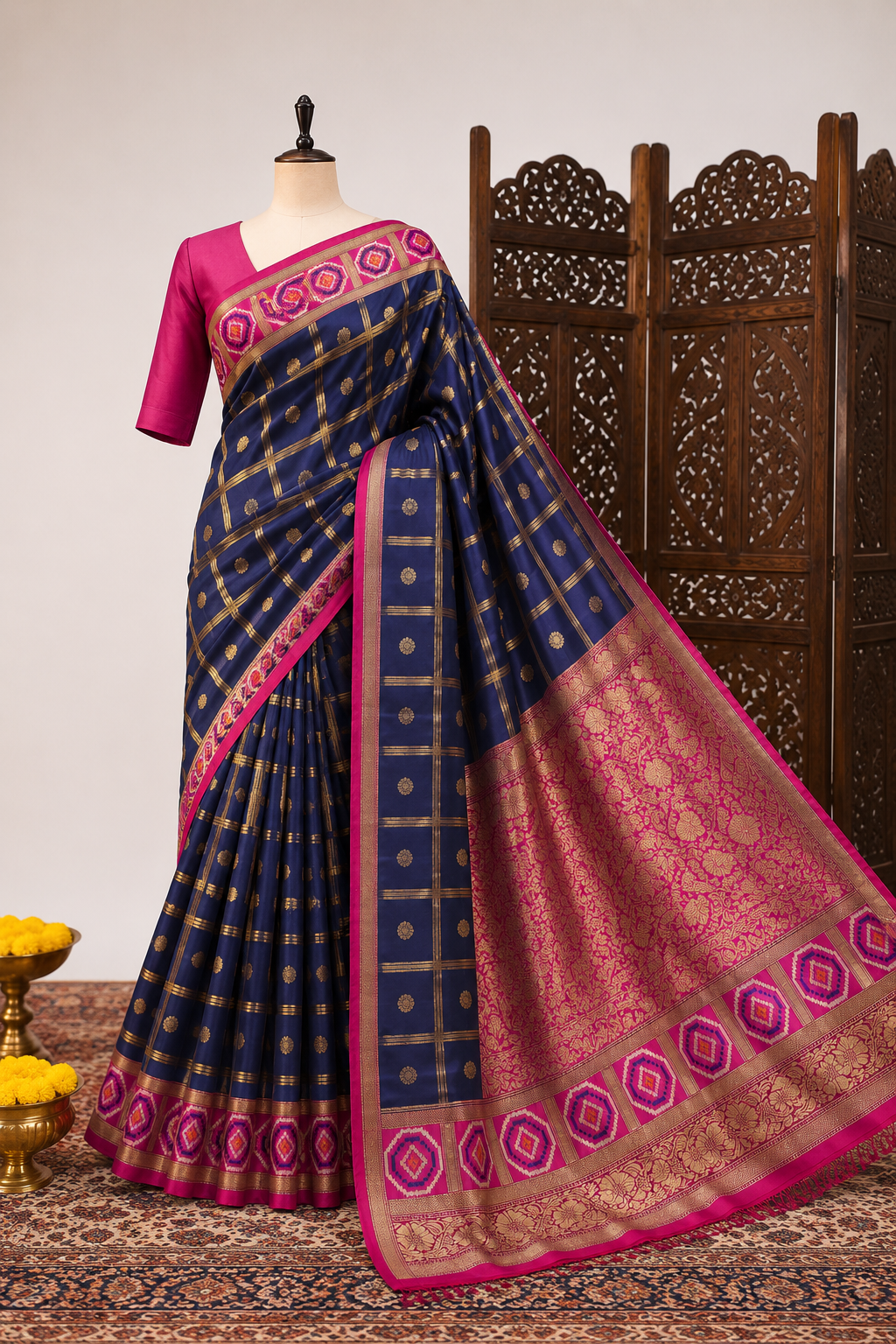 Premium Pure Katan Banaras Silk KSM29