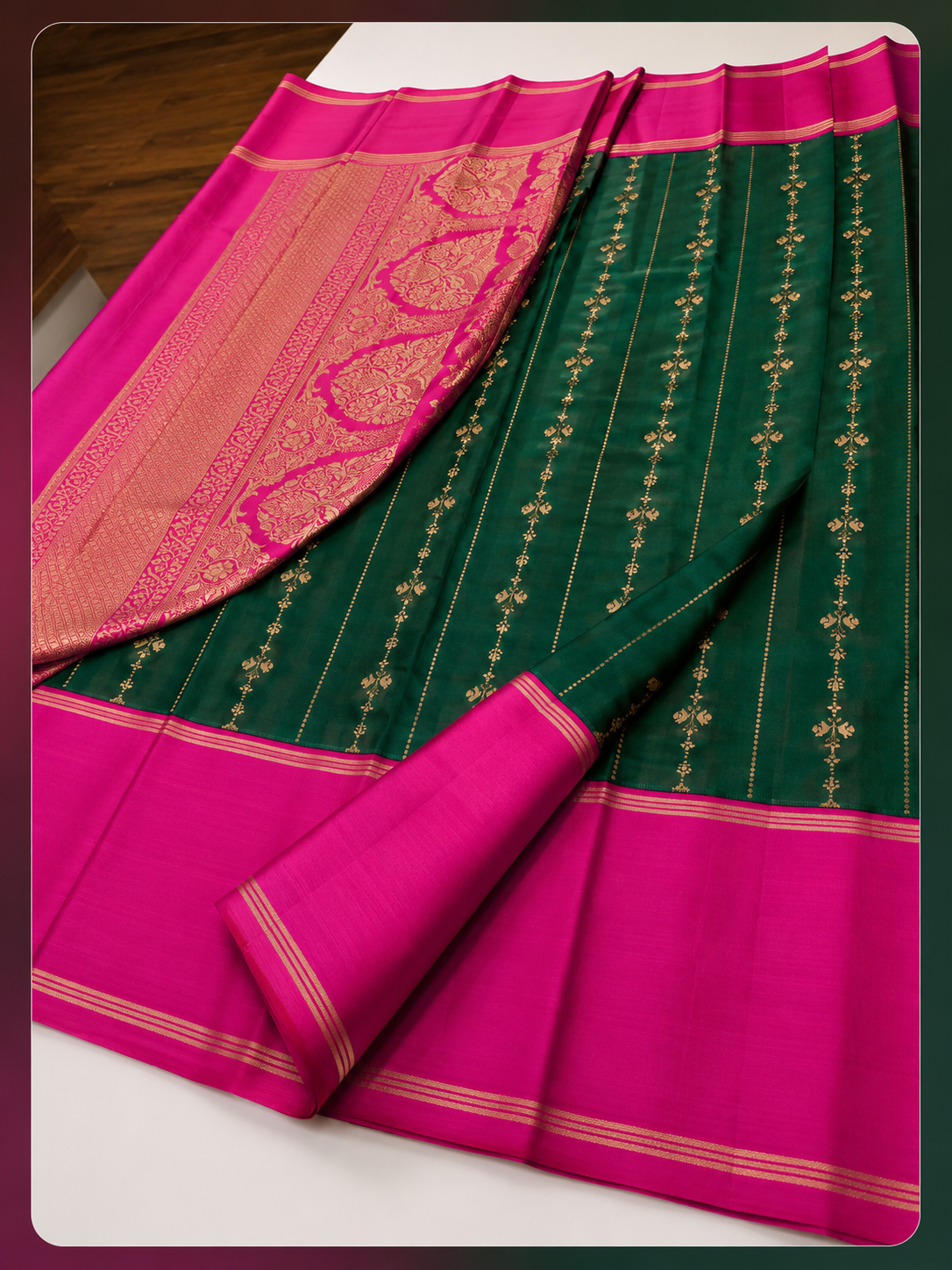 Premium Mysore Crepe Silk saree HKMYS3